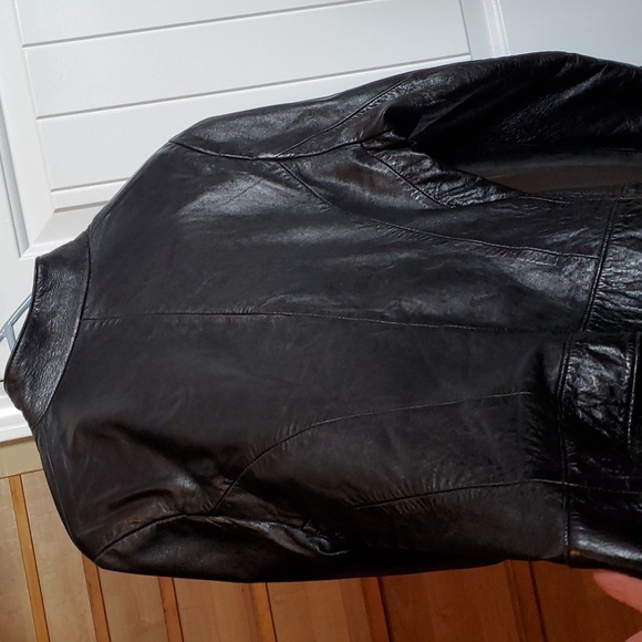 Ocean West soft leather jacket. Satin lined. Women's size 8 - Picture 5 of 6